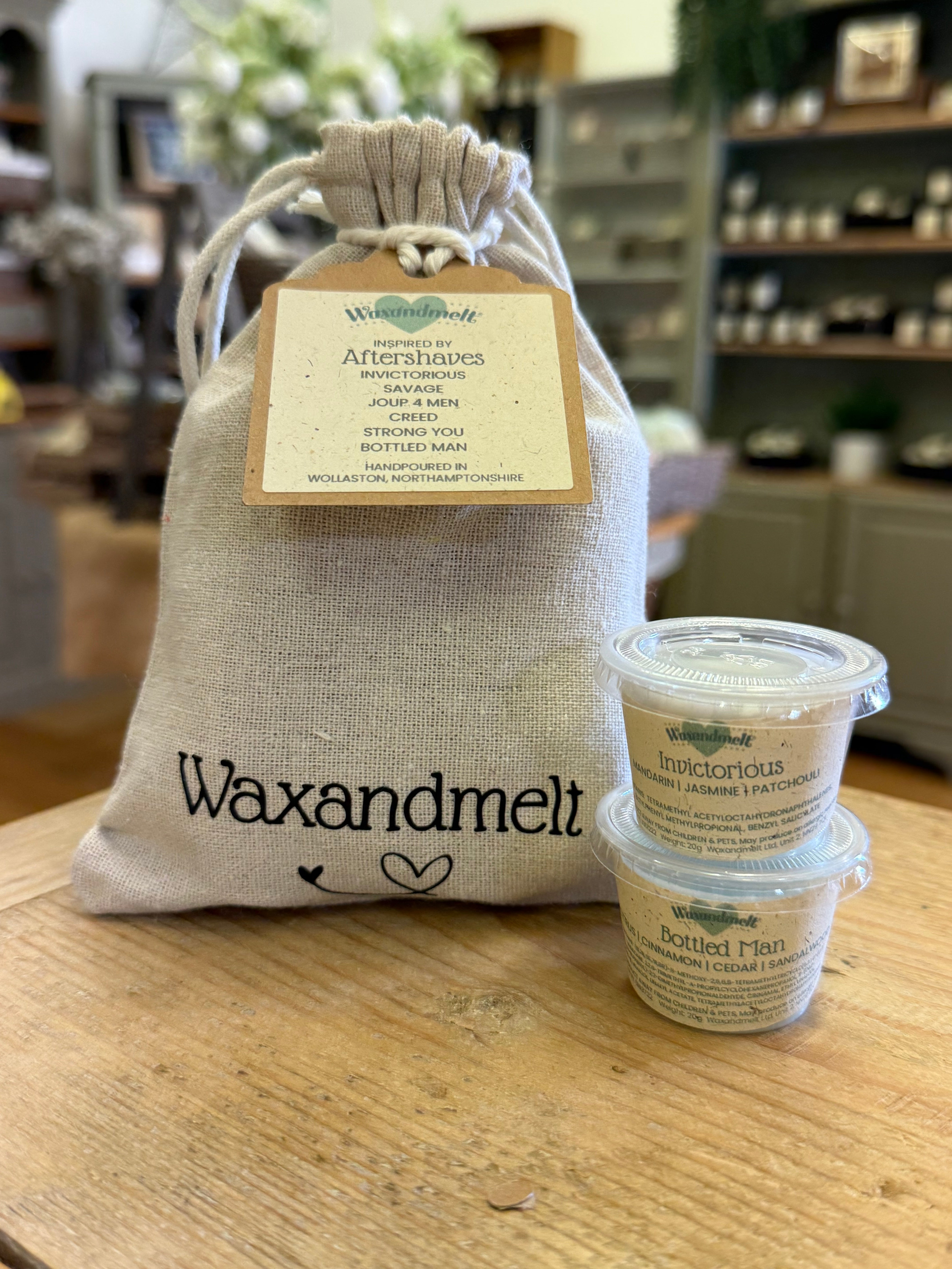 INSPIRED BY AFTERSHAVE WAX MELT COLLECTION BAG