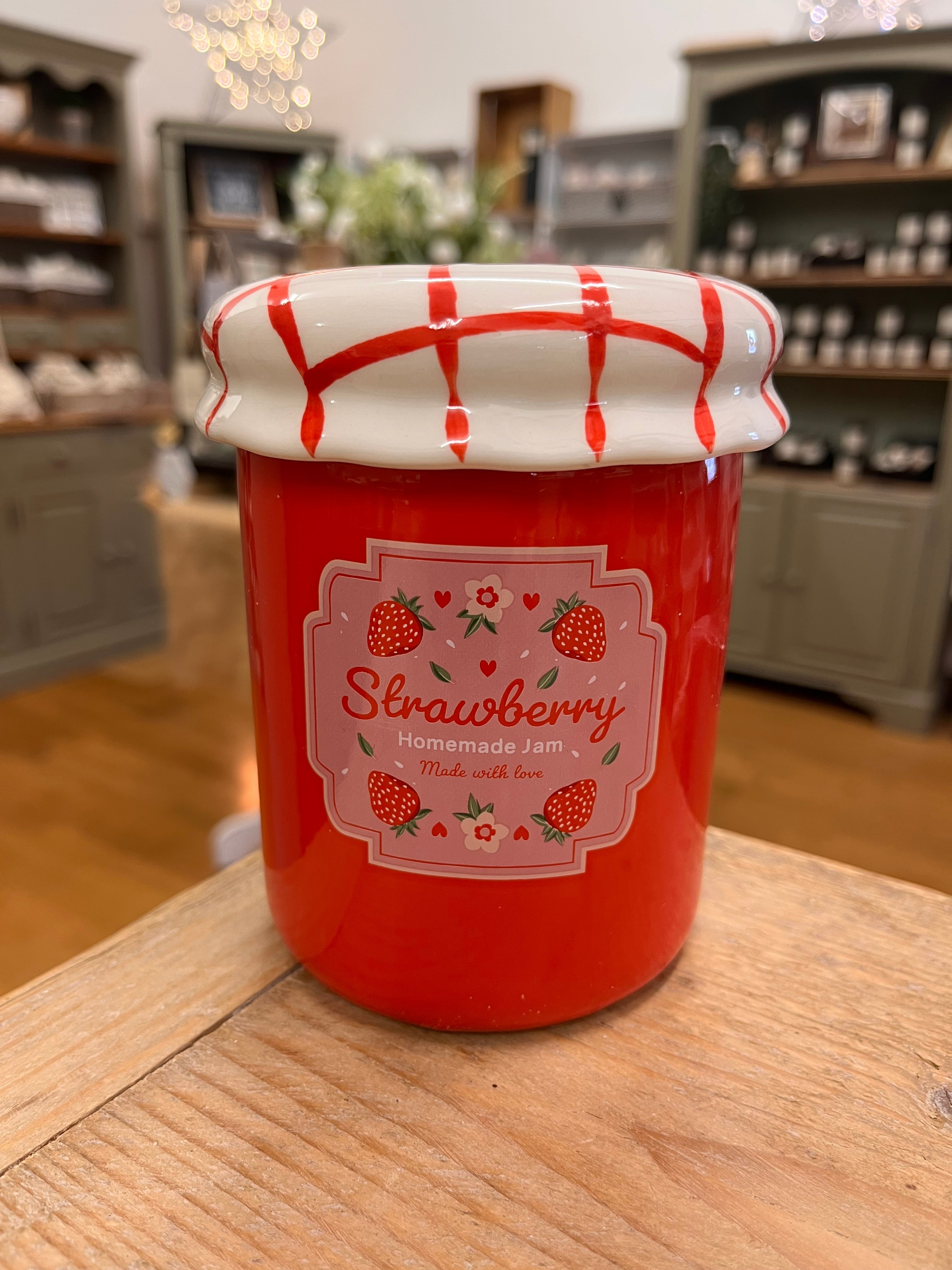 STRAWBERRY JAM JAR WAX WARMER